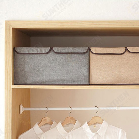 Large Double Cover Clothes Separate Storage Box Toy Storage Case Underwear Container Clothes Storage Bag