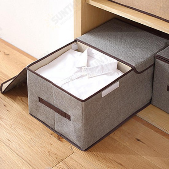 Large Double Cover Clothes Separate Storage Box Toy Storage Case Underwear Container Clothes Storage Bag