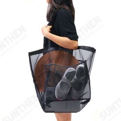 Mesh Beach Bag Toy Tote Bag Market Grocery & Picnic Tote with Oversized Pockets Bag Mesh Beach Bag Toy Tote Bag Market Grocery & Picnic Tote with Oversized Pockets Bag