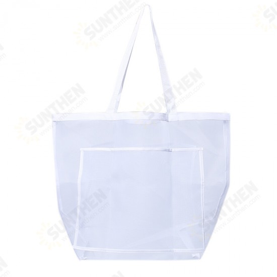 Mesh Beach Bag Toy Tote Bag Market Grocery & Picnic Tote with Oversized Pockets Bag