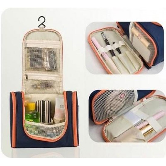 Multifunctional Travel Storage Bag Hanging Beautician Women Cosmetic Handbag Wash Makeup Bag