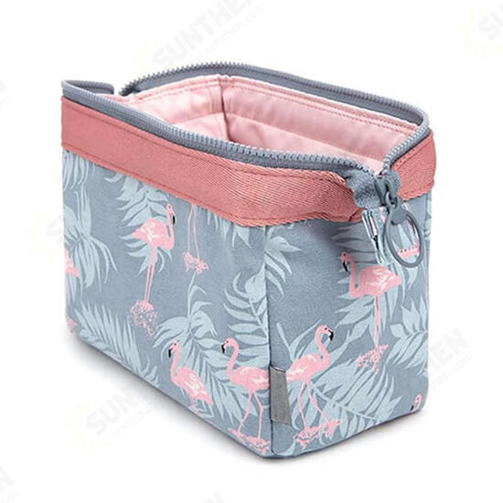 New Women Portable Cute Multifunction Beauty Flamingo Cosmetic Bag