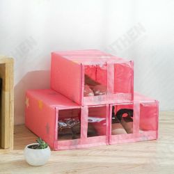 Oxford Fabric Shoe Storage Box Organizer Foldable Washable Dustproof Flip Parts Storage Box Oxford Fabric Shoe Storage Box Organizer Foldable Washable Dustproof Flip Parts Storage Box