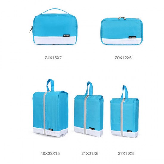 Polyester Home 7-piece Duffel Bag Travel Digital Storage Bag