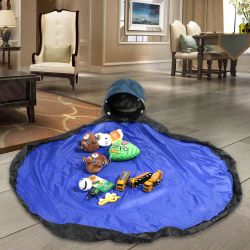 Portable Kids Toy Storage Bag Drawstring Play Mat For Toys Clean-up Storage Container Portable Kids Toy Storage Bag Drawstring Play Mat For Toys Clean-up Storage Container
