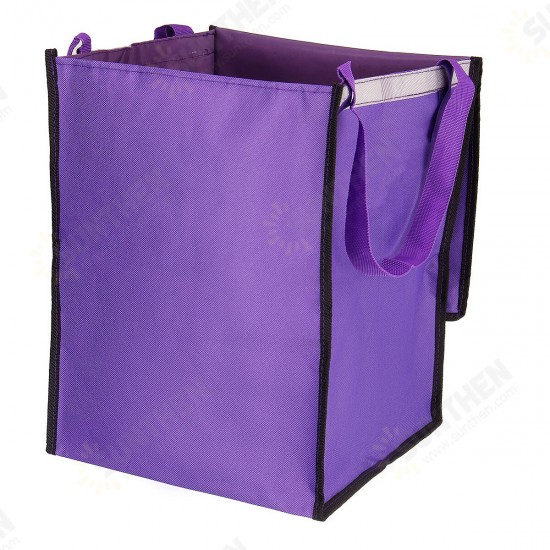 Shopping Cart Fabric Bag Portable Folding Oxford Trolley Rolling Bag Luggage