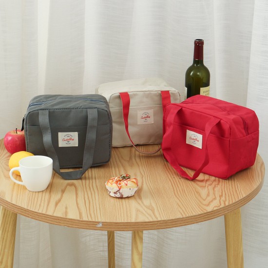 Tote Family Travel Picnic Drink Fruit Food Fresh Thermal Insulated Women Men Bento Lunch Box Bag