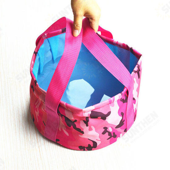 Travel Portable Folding Water Bucket Outdoor Camping Pinic Fishing Storage Basket Organizer