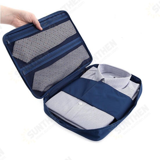 Travel Shirt Tie Sorting Pouch Zipper Organizer Waterproof Nylon Storage Bag