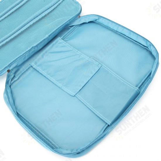 Travel Shirt Tie Sorting Pouch Zipper Organizer Waterproof Nylon Storage Bag