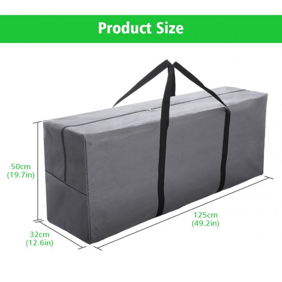 Tvird Extra Large Storage Bag for Cushion Garden Furniture Foldable Waterproof Heavy Duty Outdoor Storage Bag