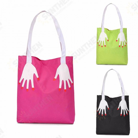 Women Large Totes canvas Handbag Multi Palm Preppy Style Shoulder Messenger Bag