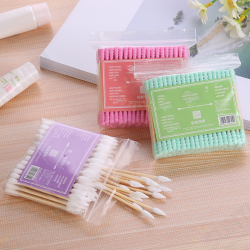 100pcs/ Pack Double Head Cotton Swab Disposable Women Makeup Cotton Buds Tip For Wooden Sticks Ears Clean Health Care Tools 100pcs/ Pack Double Head Cotton Swab Disposable Women Makeup Cotton Buds Tip For Wooden Sticks Ears Clean Health Care Tools