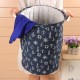 35x45cm Waterproof Durable Cloth Storage Baskets High Capacity Cotton Linen Laundry Box Organizer