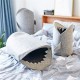 Kids Cartoon Folding Felt Shark Laundry Hamper Toy Storage Baskets Storage Box Bin