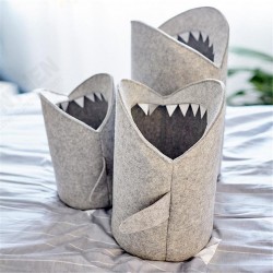 Kids Cartoon Folding Felt Shark Laundry Hamper Toy Storage Baskets Storage Box Bin Kids Cartoon Folding Felt Shark Laundry Hamper Toy Storage Baskets Storage Box Bin