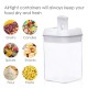 7PCS Airtight Stackable Dry Food Storage Container Cereal Transparent Kitchen