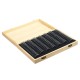 100PCS Rugged Wooden Commemorative Coin Display Case Capsule Holder Storage Collection Box