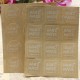 120Pcs Kraft Craft Paper Label Tape Hand Made Seal Sticker DIY Stitch Bags Boxes