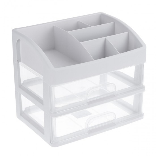 1/2/3 Layers Clear Desktop Comestics Makeup Storage Drawer Organizer Box Container