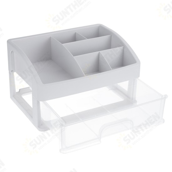 1/2/3 Layers Clear Desktop Comestics Makeup Storage Drawer Organizer Box Container