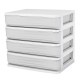 1/2/3/4 Tiers Multilayer Drawer Type Makeup Box Cosmetic Makeup Box Desktop Organizer Storage Box Display Box