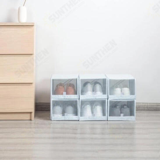 2PCS Shoe Storage Box From Xiaomi Youpin Save Space Tidy Foldable Shoe Organiser Box Storage Baskets