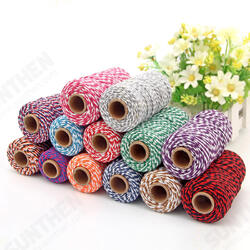 2mm 100m Two-Tone Cotton Rope DIY Handcraft Materials Cotton Twisted Rope Gift Decor Rope Brush 2mm 100m Two-Tone Cotton Rope DIY Handcraft Materials Cotton Twisted Rope Gift Decor Rope Brush