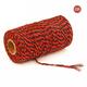 2mm 100m Two-Tone Cotton Rope DIY Handcraft Materials Cotton Twisted Rope Gift Decor Rope Brush