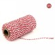 2mm 100m Two-Tone Cotton Rope DIY Handcraft Materials Cotton Twisted Rope Gift Decor Rope Brush