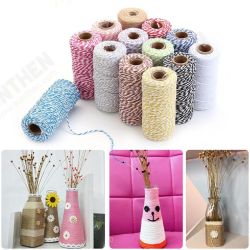 2mm 100m Two-Tone Cotton Rope DIY Handcraft Materials Cotton Twisted Rope Gift Decor Rope Brush 2mm 100m Two-Tone Cotton Rope DIY Handcraft Materials Cotton Twisted Rope Gift Decor Rope Brush