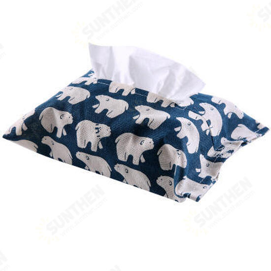 Cotton And Linen Paper Towel Set Cloth Tissue Box Bag