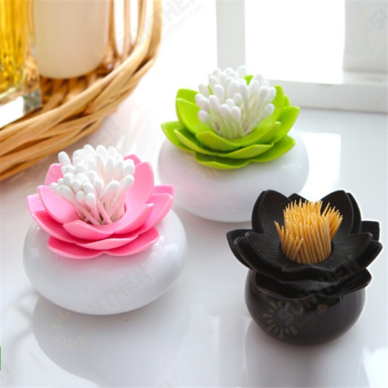 Cotton Swab Holder Toothpick Storage Box Cotton Bud Case Household Organizer Home Decorate