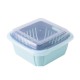 Double Layers Drain Basket Quick Drain Wash Fruits Vegetables Kitchen Tray Storage Basket Kitchen Storage Boxes