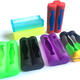 18650 Dual Battery Silicone Cases Protective Covers Colorful Soft Rubber Skin Storage Box