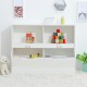 Wooden 4 Cube Storage Organizer Kids Bookcase Bookshelves Storage Organizer for Home Bedroom White
