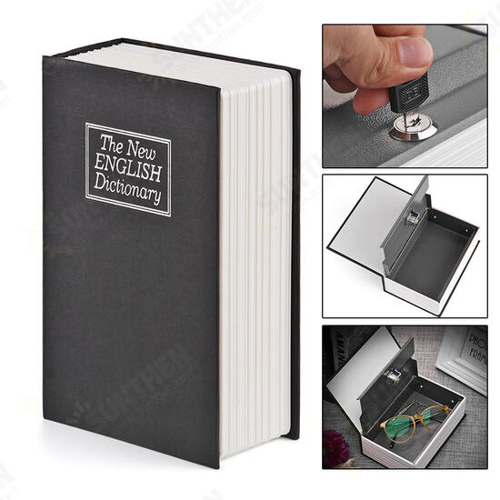 Metal Steel Cash Secure Hidden English Dictionary Money Box Coin Storage Box Secret Piggy Bank