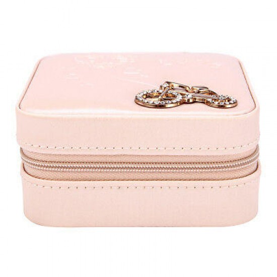 Portable Travel Jewelry Box Case Ring Earring Necklace Storage Display Organizer
