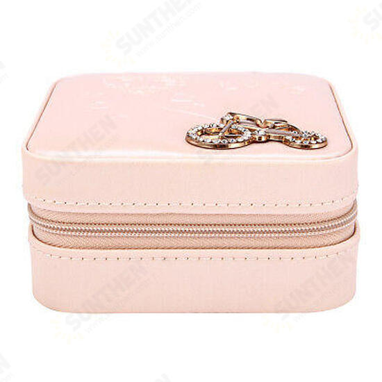 Portable Travel Jewelry Box Case Ring Earring Necklace Storage Display Organizer