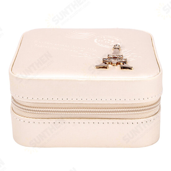 Portable Travel Jewelry Box Case Ring Earring Necklace Storage Display Organizer