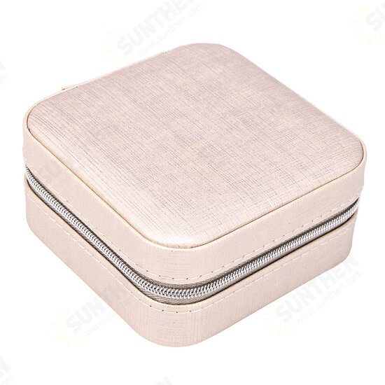 Portable Travel Jewelry Box Case Ring Earring Necklace Storage Display Organizer