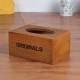 Wooden Antique Vintage Tissue Box Crafted Paper Holder Storage Home Decor Living Room