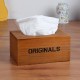 Wooden Antique Vintage Tissue Box Crafted Paper Holder Storage Home Decor Living Room