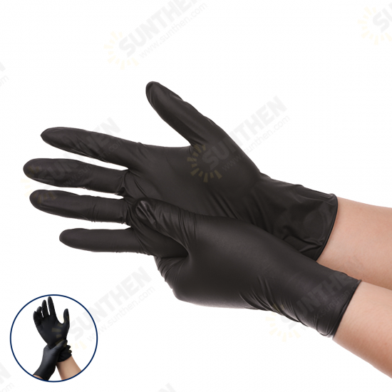 100Pc disposable nitrile gloves tattoo latex dustproof and durable cleaning maintenance tool gloves