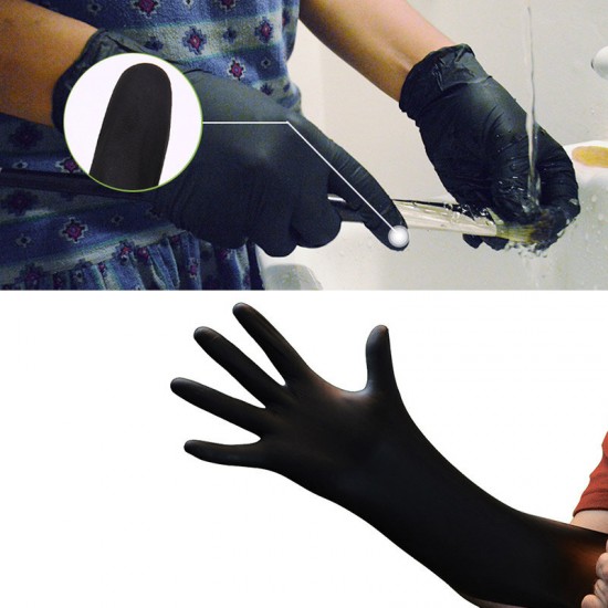 100Pc disposable nitrile gloves tattoo latex dustproof and durable cleaning maintenance tool gloves