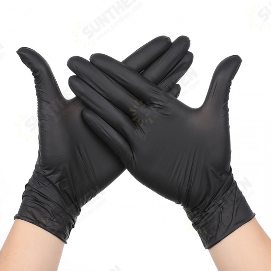 100Pc disposable nitrile gloves tattoo latex dustproof and durable cleaning maintenance tool gloves