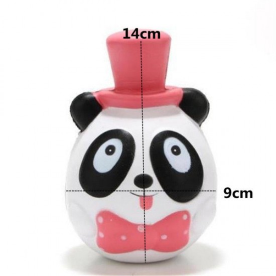 1PC 14CM Jumbo Panda Cake Squishy Charm Soft Slow Rising Mobile Phone Accessories Toy
