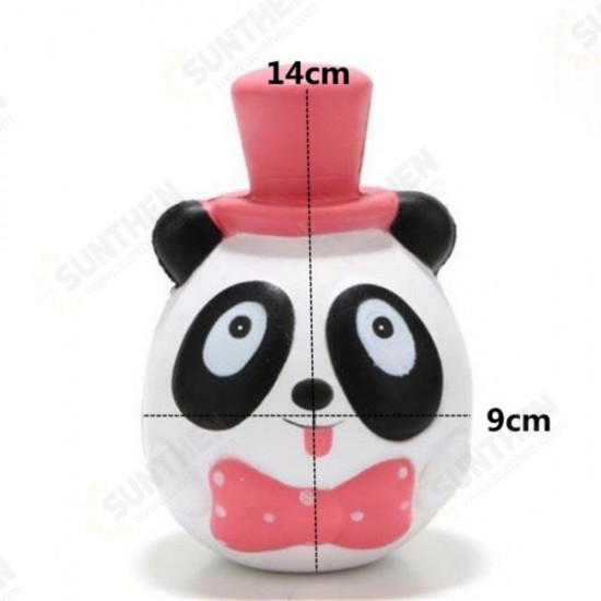 1PC 14CM Jumbo Panda Cake Squishy Charm Soft Slow Rising Mobile Phone Accessories Toy