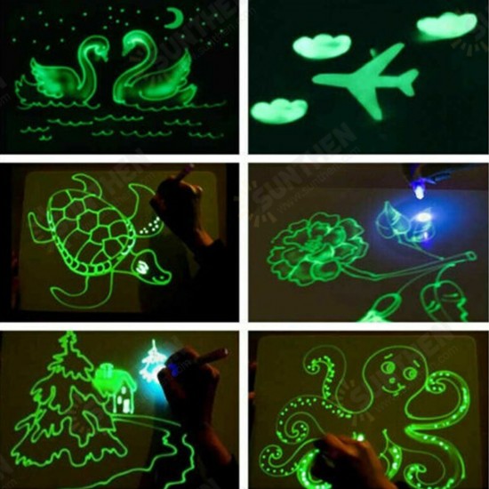 A4 Light Up Drawing Board Draw Sketchpad Board Children Kids Developing Toy