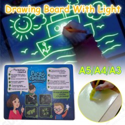 A4 Light Up Drawing Board Draw Sketchpad Board Children Kids Developing Toy A4 Light Up Drawing Board Draw Sketchpad Board Children Kids Developing Toy